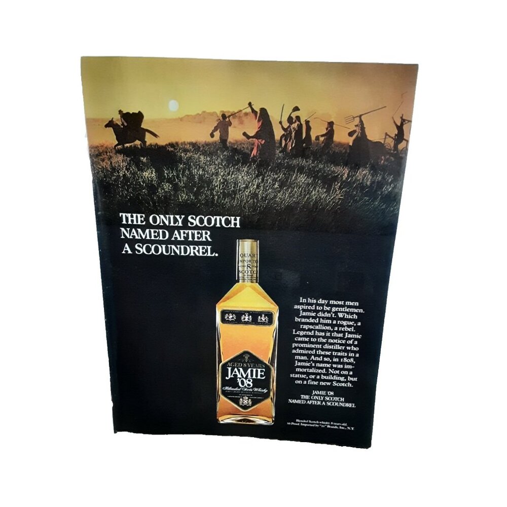 1973 Jamie 08 Scotch Whisky Ad Vintage Liquor Alcohol Original Print